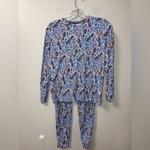 Vineyard Vines blue nutcracker Christmas holiday festive 2 piece Pajama Set